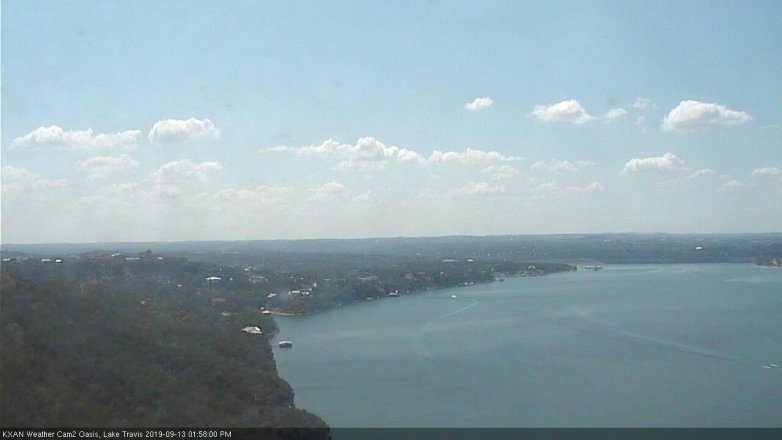 Lake Travis webcam, September 13, 2019 1:00 PM CT