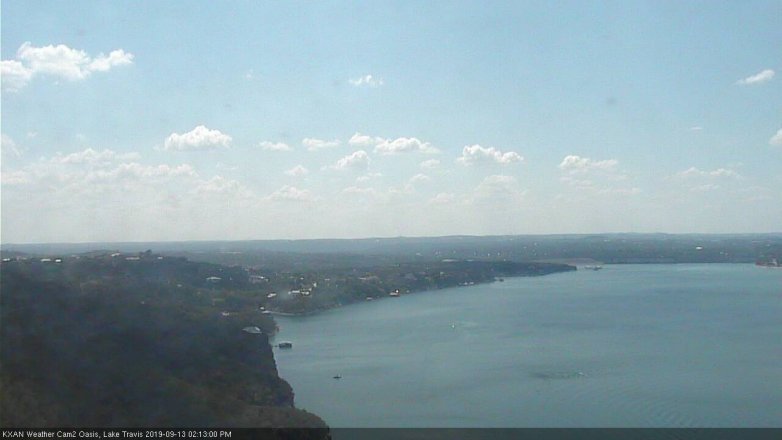 Lake Travis webcam, September 13, 2019 1:15 PM CT