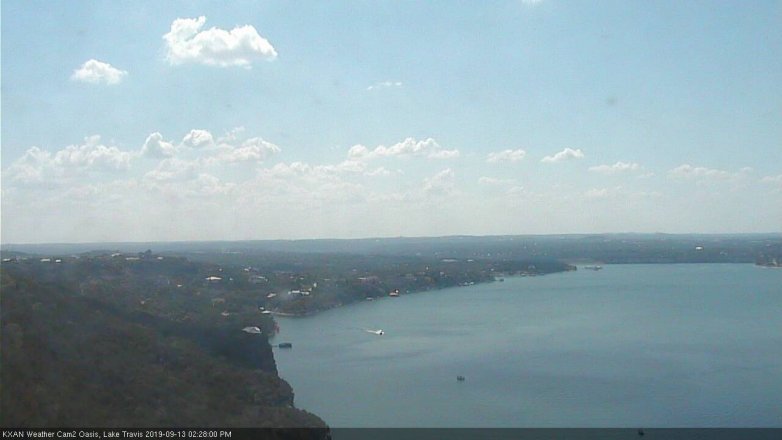 Lake Travis webcam, September 13, 2019 1:30 PM CT