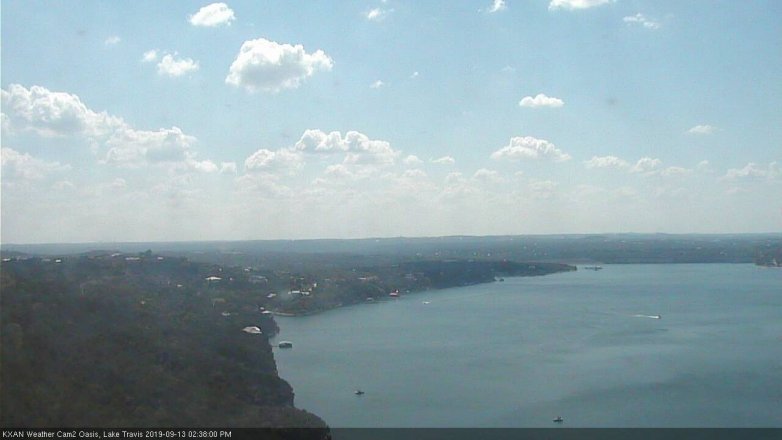Lake Travis webcam, September 13, 2019 1:40 PM CT