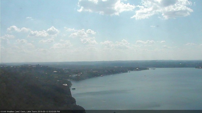 Lake Travis webcam, September 13, 2019 2:05 PM CT