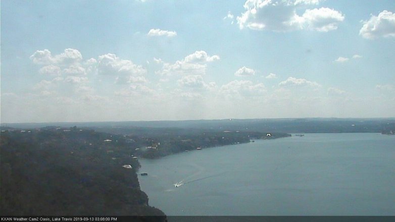 Lake Travis webcam, September 13, 2019 2:10 PM CT