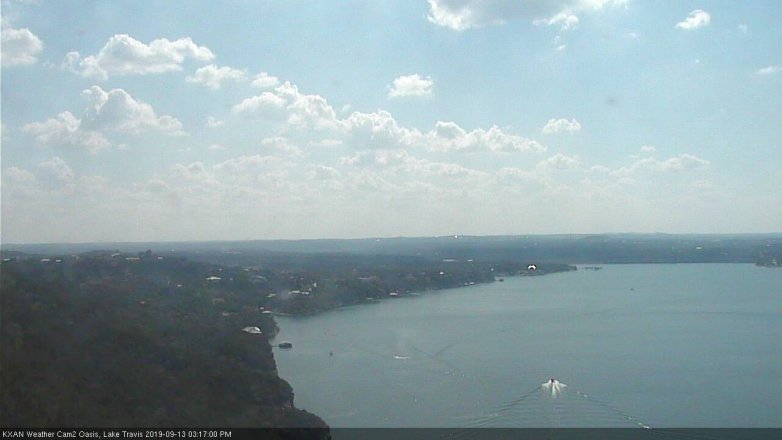 Lake Travis webcam, September 13, 2019 2:20 PM CT