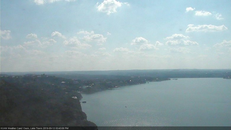 Lake Travis webcam, September 13, 2019 2:45 PM CT