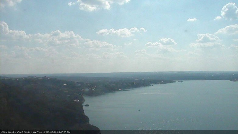 Lake Travis webcam, September 13, 2019 2:50 PM CT