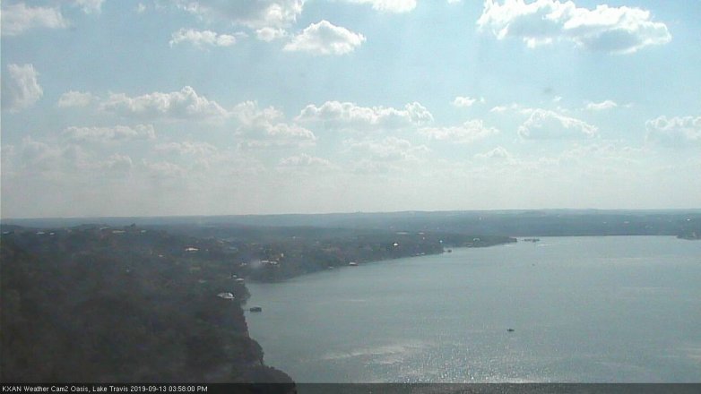 Lake Travis webcam, September 13, 2019 3:00 PM CT