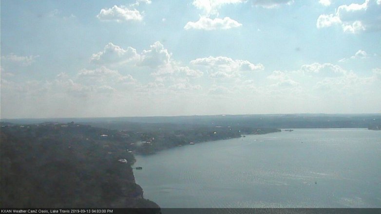 Lake Travis webcam, September 13, 2019 3:05 PM CT