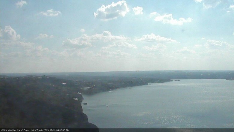 Lake Travis webcam, September 13, 2019 3:10 PM CT