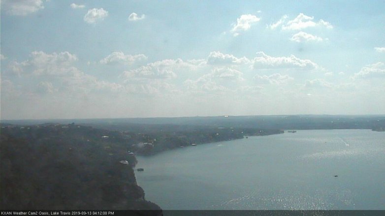 Lake Travis webcam, September 13, 2019 3:15 PM CT