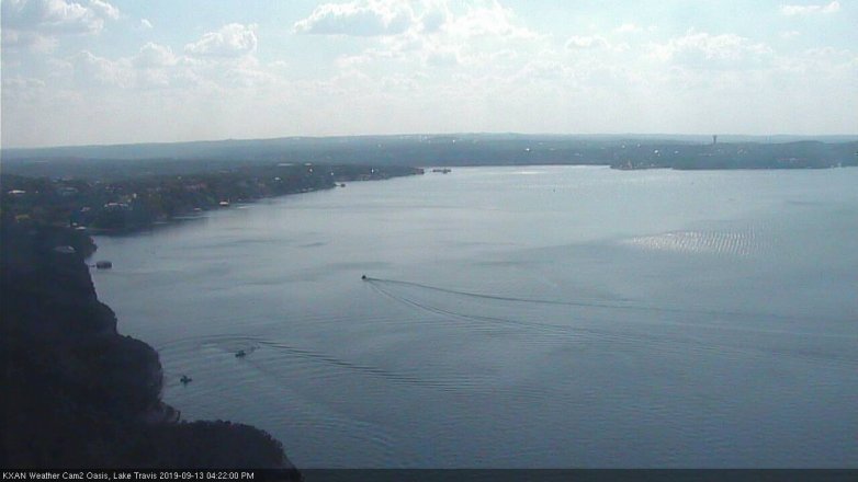 Lake Travis webcam, September 13, 2019 3:25 PM CT
