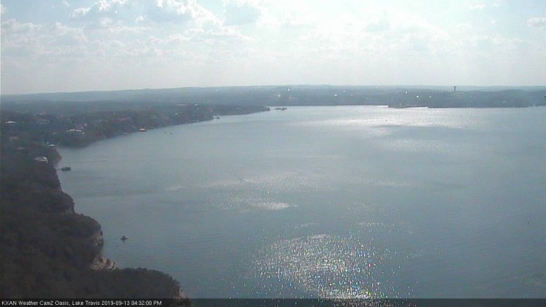 Lake Travis webcam, September 13, 2019 3:35 PM CT