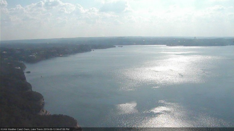 Lake Travis webcam, September 13, 2019 3:50 PM CT