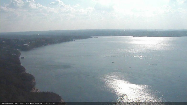 Lake Travis webcam, September 13, 2019 3:55 PM CT