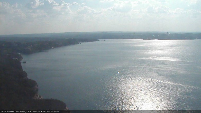 Lake Travis webcam, September 13, 2019 4:00 PM CT