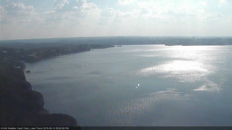 Lake Travis webcam, September 13, 2019 4:05 PM CT