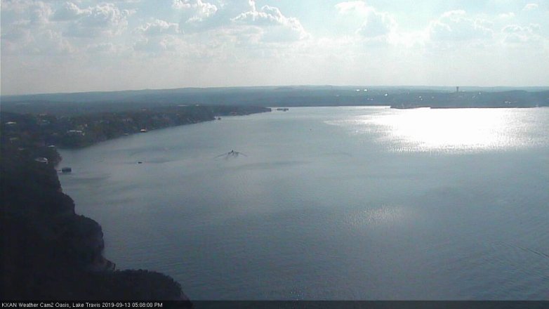 Lake Travis webcam, September 13, 2019 4:10 PM CT