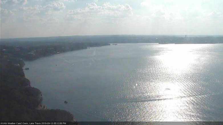 Lake Travis webcam, September 13, 2019 4:15 PM CT