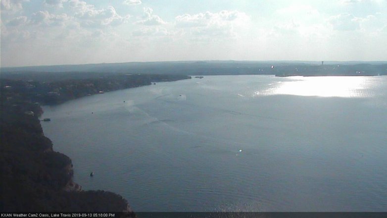 Lake Travis webcam, September 13, 2019 4:20 PM CT