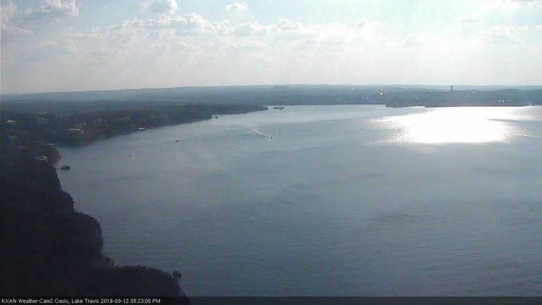 Lake Travis webcam, September 13, 2019 4:25 PM CT