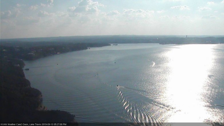 Lake Travis webcam, September 13, 2019 4:30 PM CT