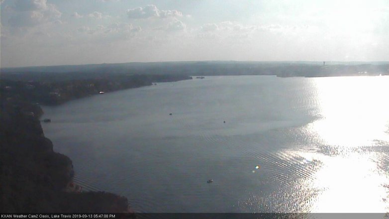 Lake Travis webcam, September 13, 2019 4:50 PM CT