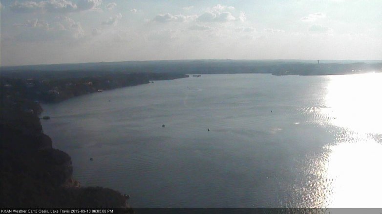 Lake Travis webcam, September 13, 2019 5:05 PM CT