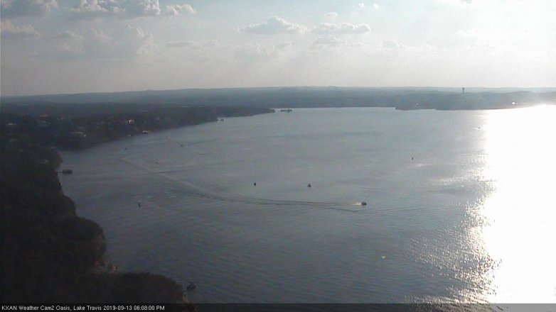 Lake Travis webcam, September 13, 2019 5:10 PM CT
