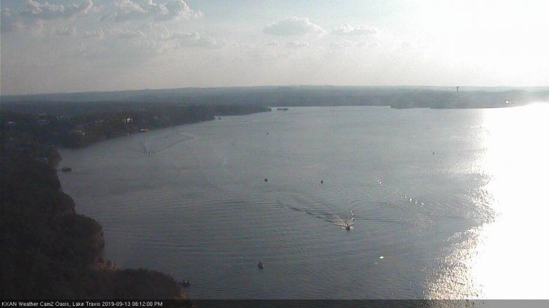 Lake Travis webcam, September 13, 2019 5:15 PM CT