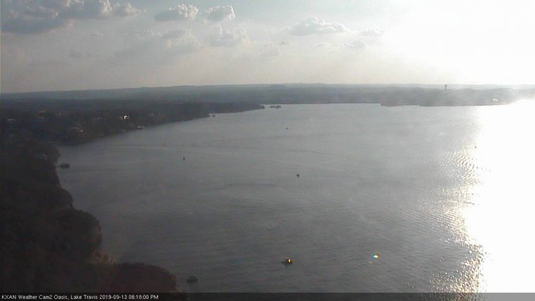 Lake Travis webcam, September 13, 2019 5:20 PM CT