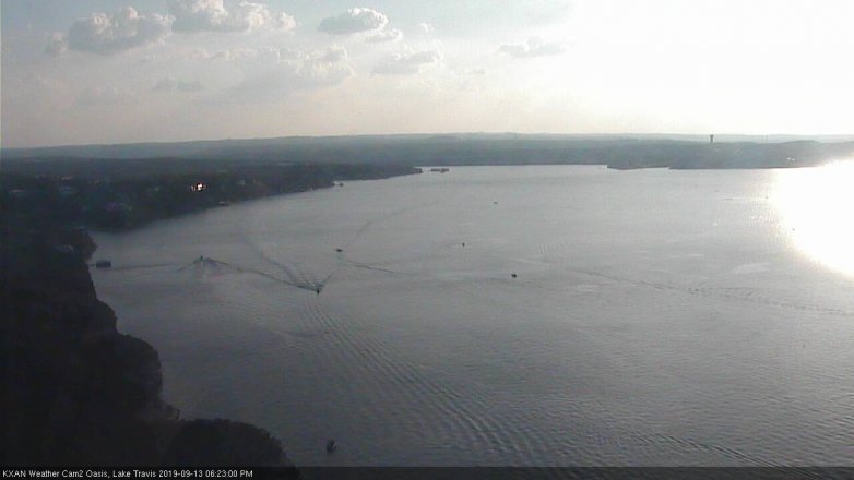 Lake Travis webcam, September 13, 2019 5:25 PM CT
