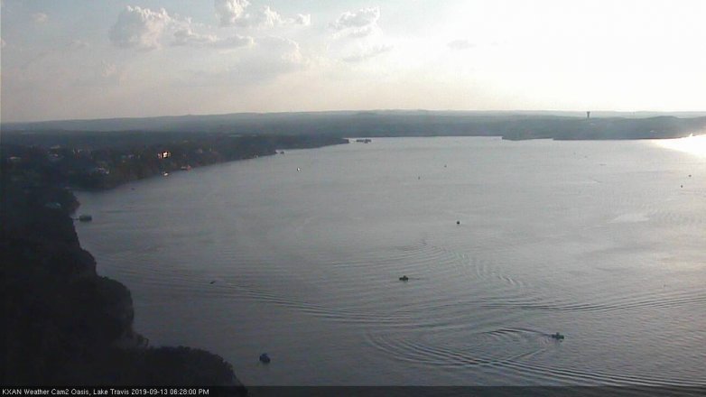 Lake Travis webcam, September 13, 2019 5:30 PM CT