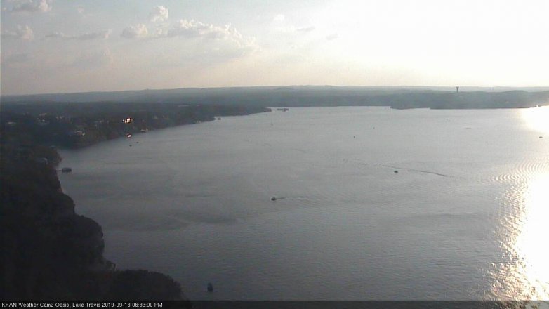 Lake Travis webcam, September 13, 2019 5:35 PM CT