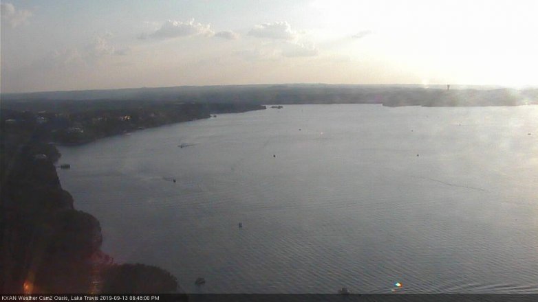 Lake Travis webcam, September 13, 2019 5:50 PM CT
