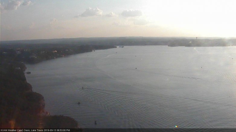Lake Travis webcam, September 13, 2019 5:55 PM CT