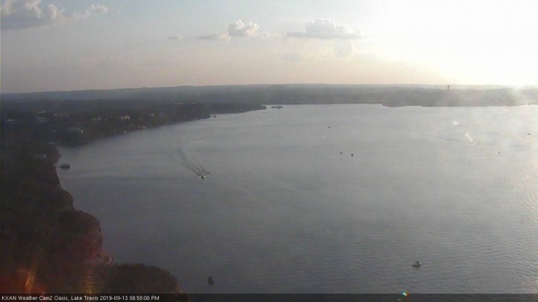 Lake Travis webcam, September 13, 2019 6:00 PM CT