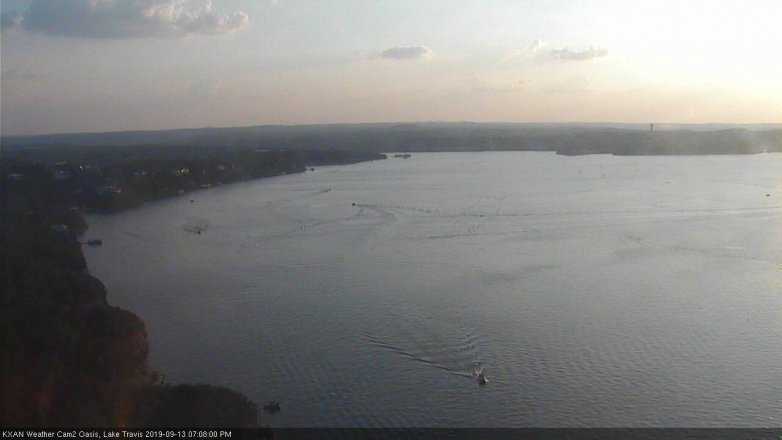 Lake Travis webcam, September 13, 2019 6:10 PM CT