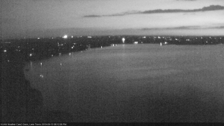 Lake Travis webcam, September 13, 2019 7:15 PM CT
