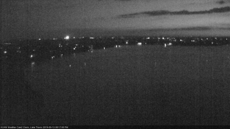Lake Travis webcam, September 13, 2019 7:20 PM CT