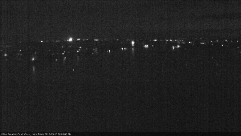 Lake Travis webcam, September 13, 2019 7:30 PM CT