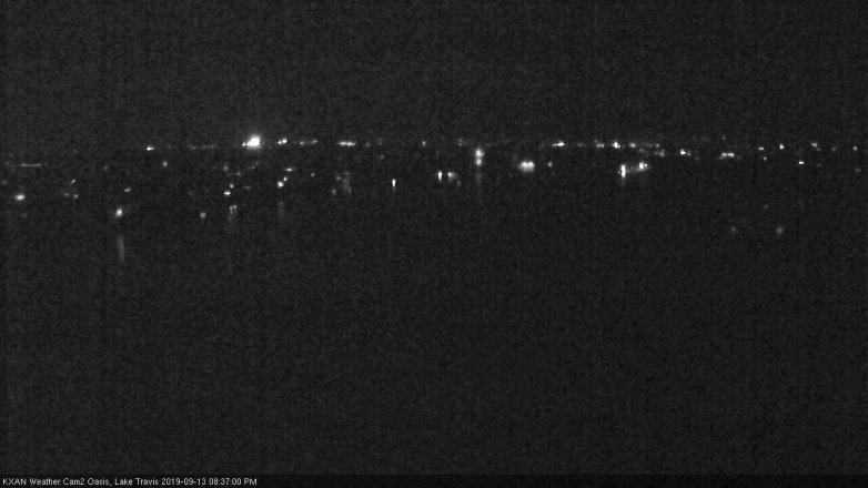 Lake Travis webcam, September 13, 2019 7:40 PM CT