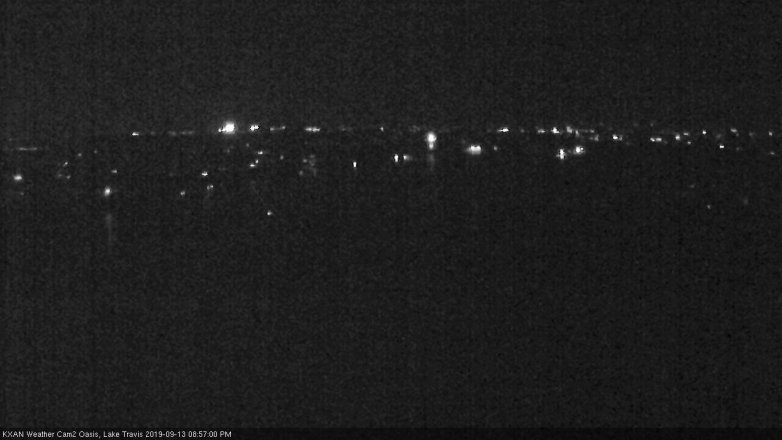 Lake Travis webcam, September 13, 2019 8:00 PM CT