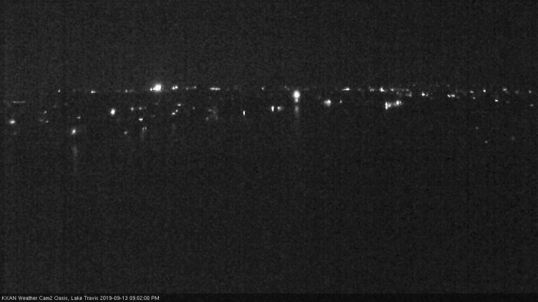 Lake Travis webcam, September 13, 2019 8:05 PM CT