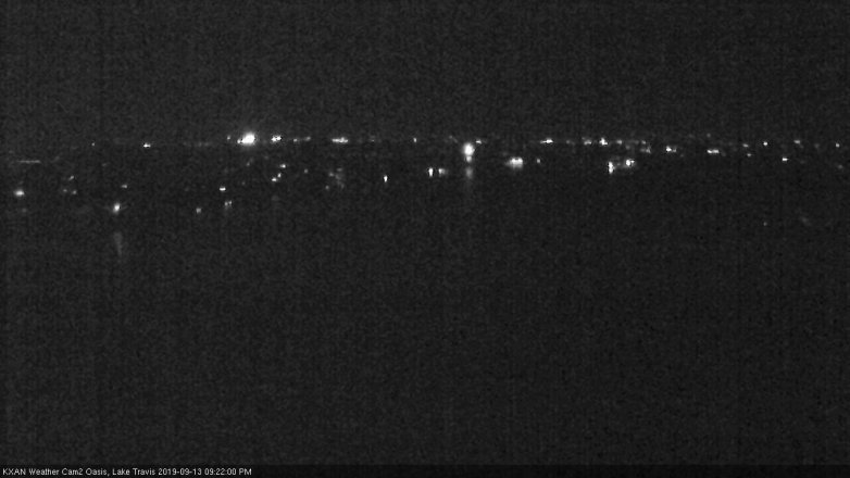 Lake Travis webcam, September 13, 2019 8:25 PM CT