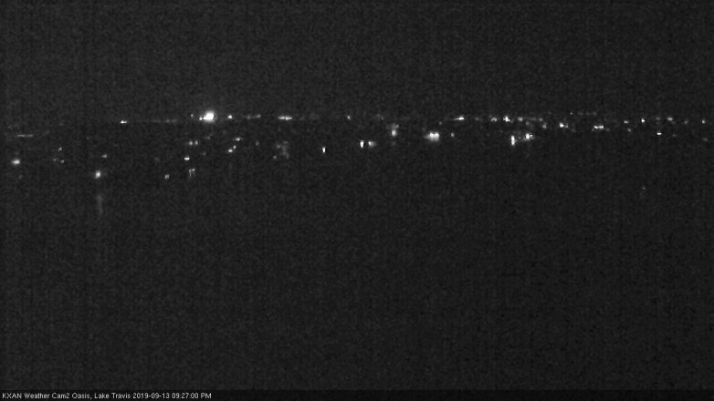 Lake Travis webcam, September 13, 2019 8:30 PM CT