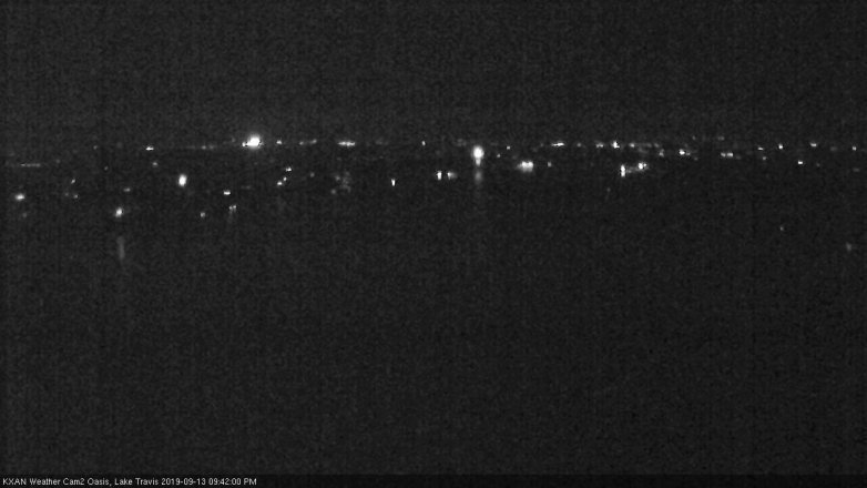 Lake Travis webcam, September 13, 2019 8:45 PM CT