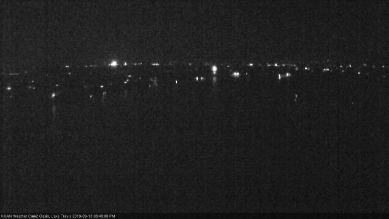 Lake Travis webcam, September 13, 2019 8:50 PM CT