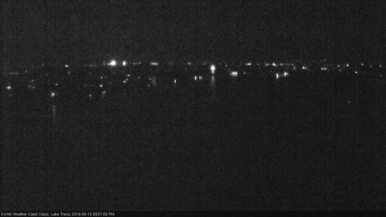 Lake Travis webcam, September 13, 2019 9:00 PM CT