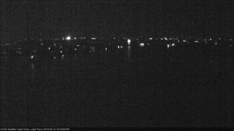 Lake Travis webcam, September 13, 2019 9:20 PM CT