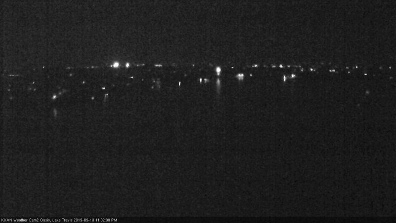 Lake Travis webcam, September 13, 2019 10:05 PM CT