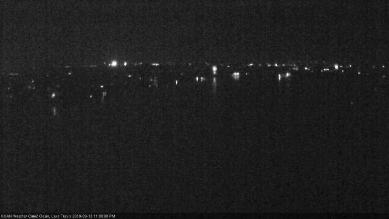 Lake Travis webcam, September 13, 2019 10:10 PM CT